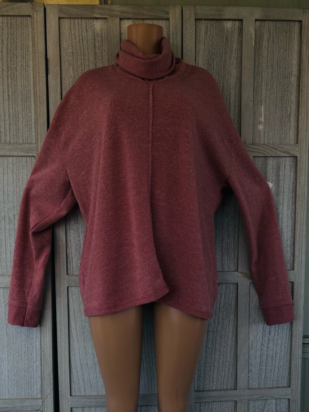 ADORA cowl neck poncho sweater
